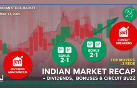 Market Mayhem & Dividend Delights: India Stock Market Recap, Tata Motor, Intraday – May 13, 2025