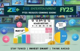 ZEE Entertainment to Announce FY25 Audited Results & Final Dividend on May 8