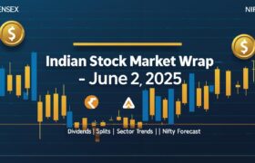 Indian Stock Market Wrap – June 2, 2025: A Cautious Start to June with Dividend Surprises & Split Buzz