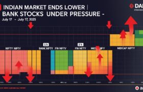 Indian Markets Slide: Bank NIFTY Drags, NIFTY Closes Below 25,150 | July 17, 2025
