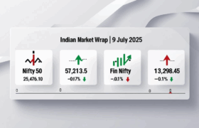 Indian Market Ends Lower Amid Volatile Trade | Nifty Below 25,500, Midcap Slips Most