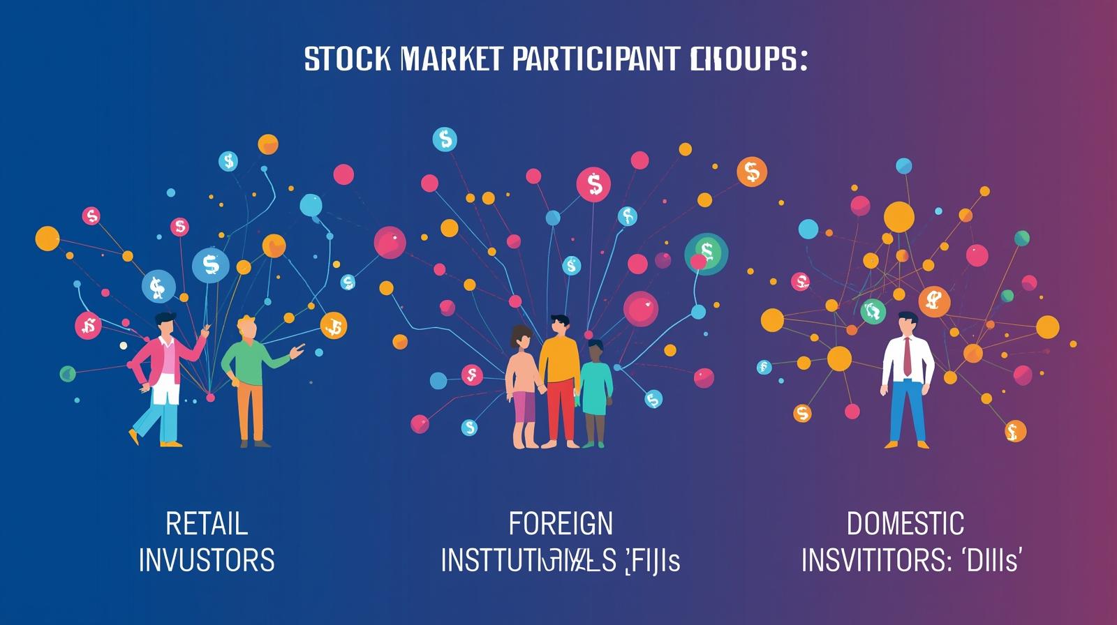 retail investors, FIIs, DIIs, stock market trends