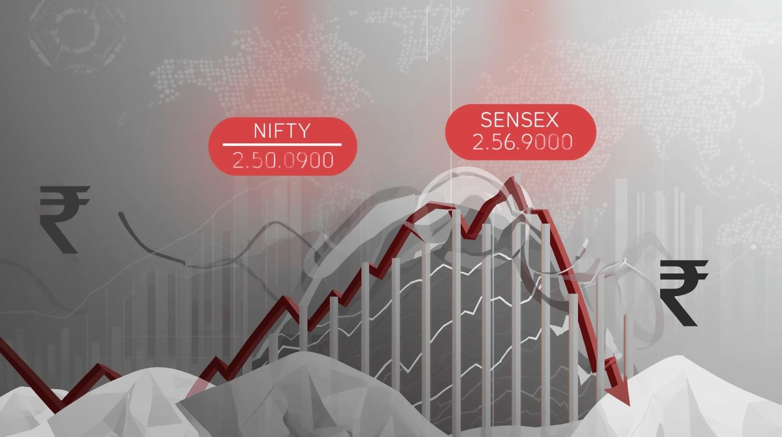 Indian Stock Market Today (30 October 2025): Nifty, Sensex Fall Sharply as Fed Signal and Global Cues Hit Sentiment; Outlook for Tomorrow