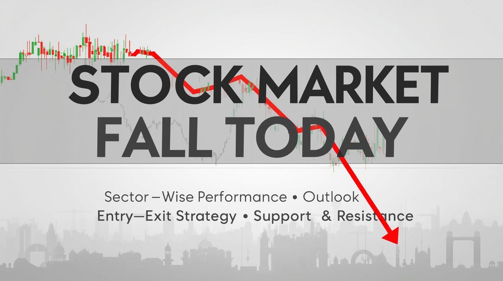 Indian Stock Market Fall Today | Nifty & Bank Nifty Outlook, Sector Analysis, Entry-Exit Strategy