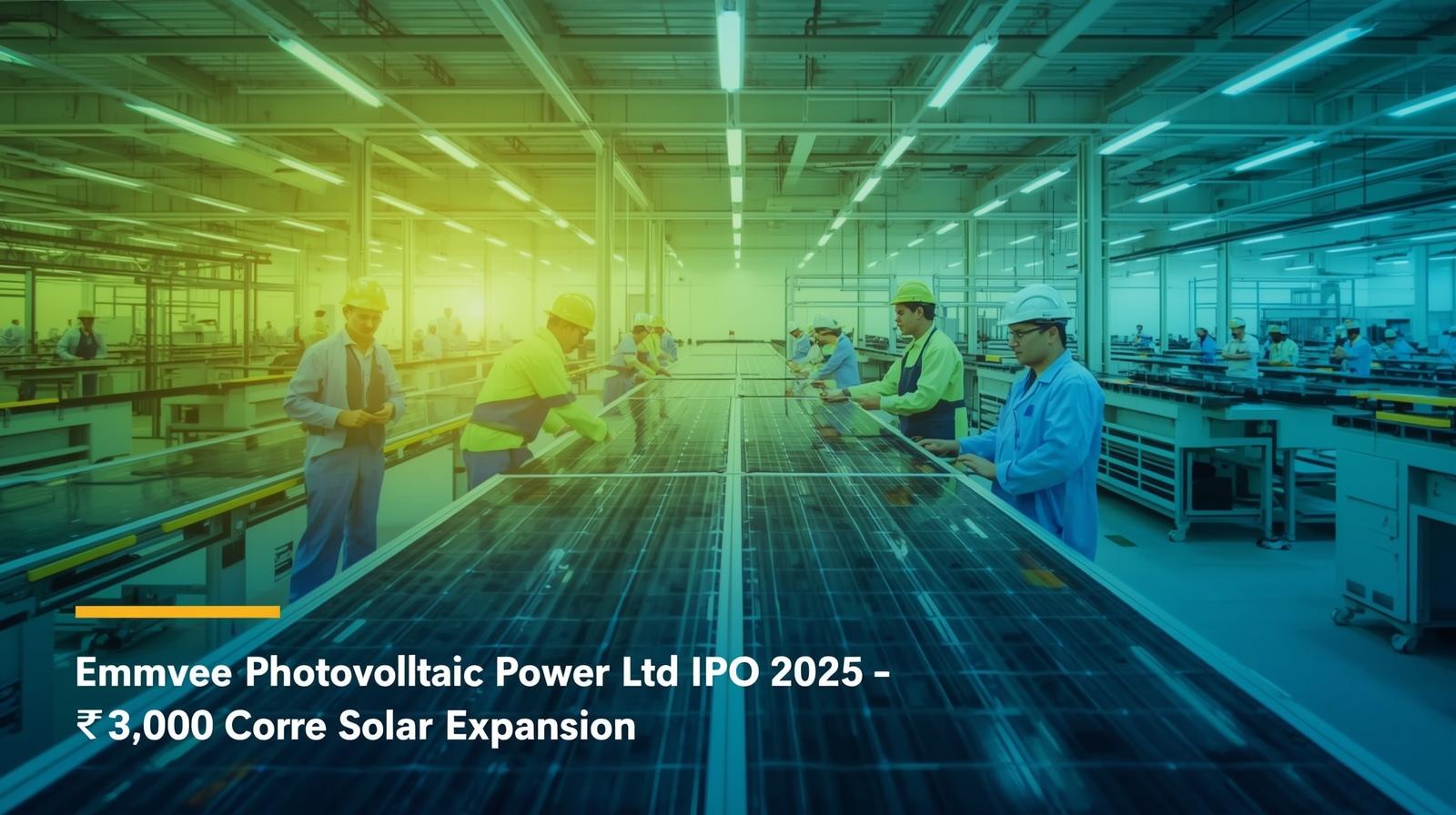 Emmvee Photovoltaic Power Ltd IPO: India’s Solar Manufacturing Giant Prepares ₹3,000 Crore Listing